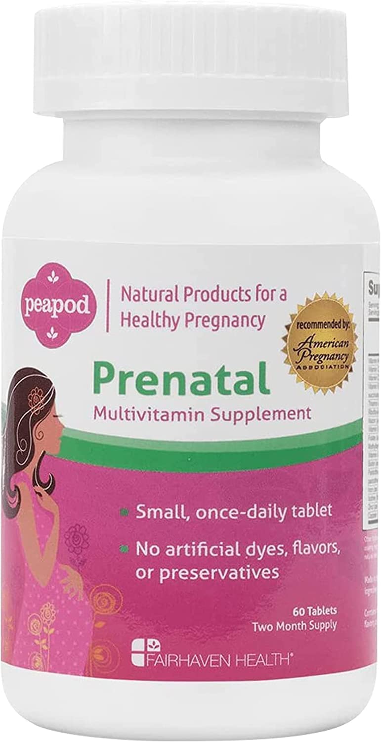 Fairhaven Health Peapod Prenatal Multivitamin Supplement 60 Tablets