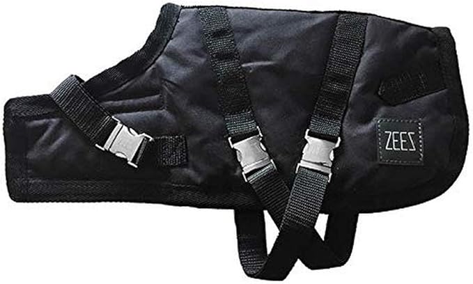 Zeez Supreme Waterproof Dog Coat Oil Skin/Black 31cm Size 12