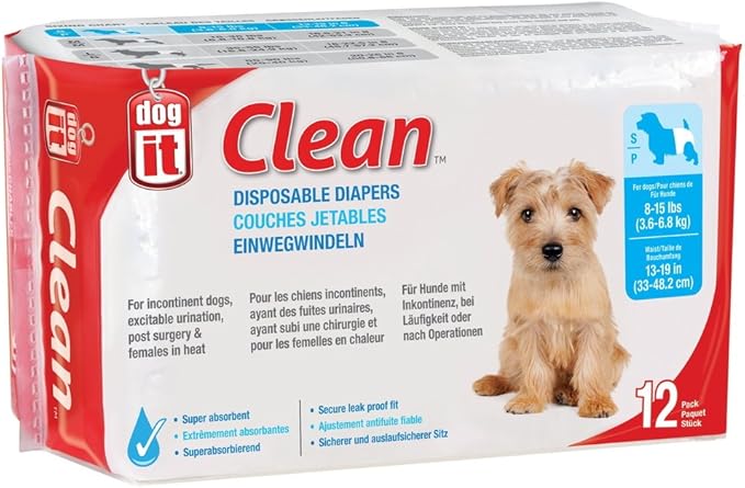 Dogit Dog Diapers - Small (12 Pack)