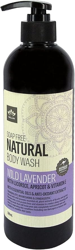 Soap Free Natural Body Wash Wild Lavender 500ml