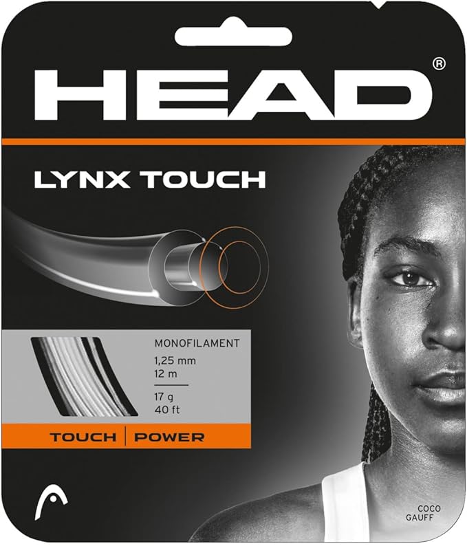 Head Lynx Touch Transparent Black 1.25mm String Set