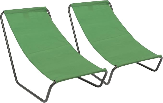 Green Folding Beach Lounger - by Harbour Housewares