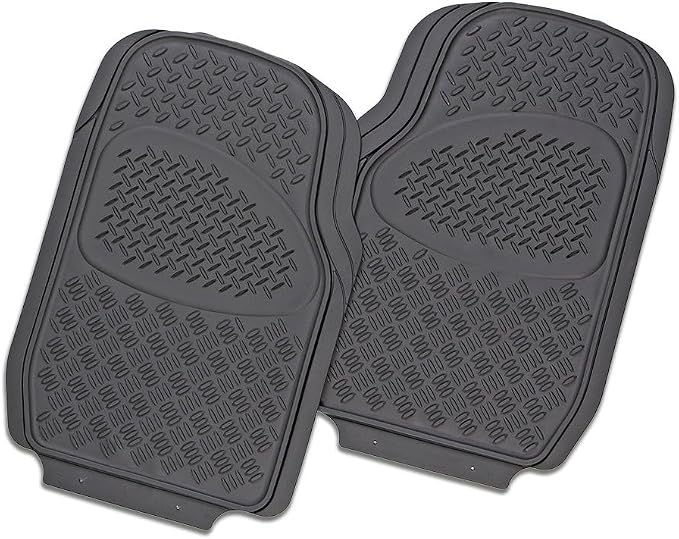 Velocity 2 Piece Car Mat Grey [Rubber]
