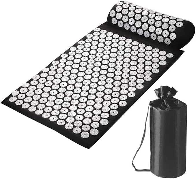 Acupressure Mat Yoga Massage Shakti Sit Lying Mats Pillow Pain Stress Pain Relax
