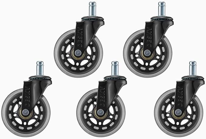 Desky Office Chair Caster Wheels - Afterpay & zipPay Available