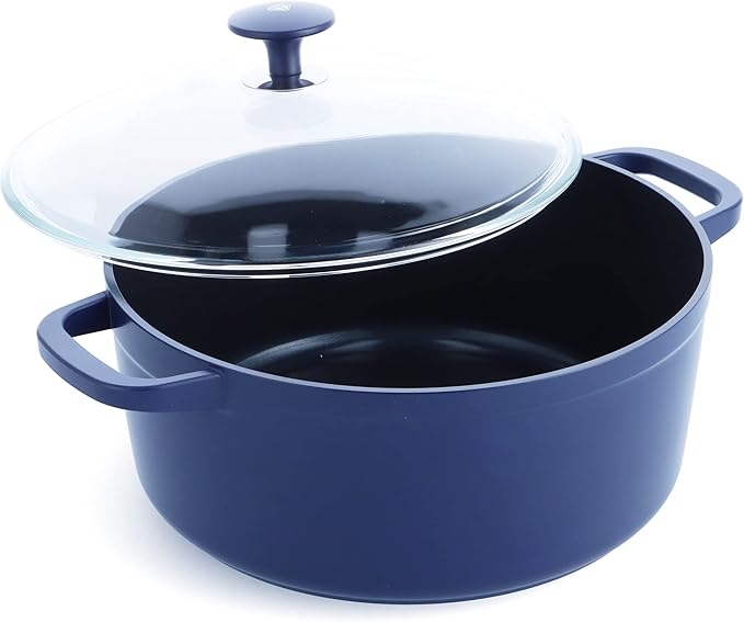 Blue Diamond Aluminium Ceramic Non-Stick Dutch Oven - Dark Blue