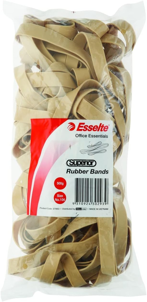 Esselte No.106 Superior Rubber Bands - 500gm Bag