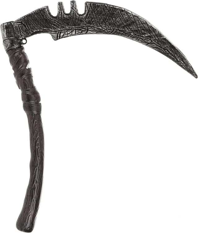 Reaper Scythe Prop Accessory | Adult | Unisex | Brown/Gray | One-Size | Fun Costumes