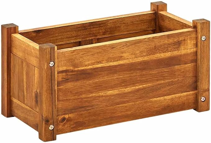Garden Raised Bed Acacia Wood - 50x25x25 cm