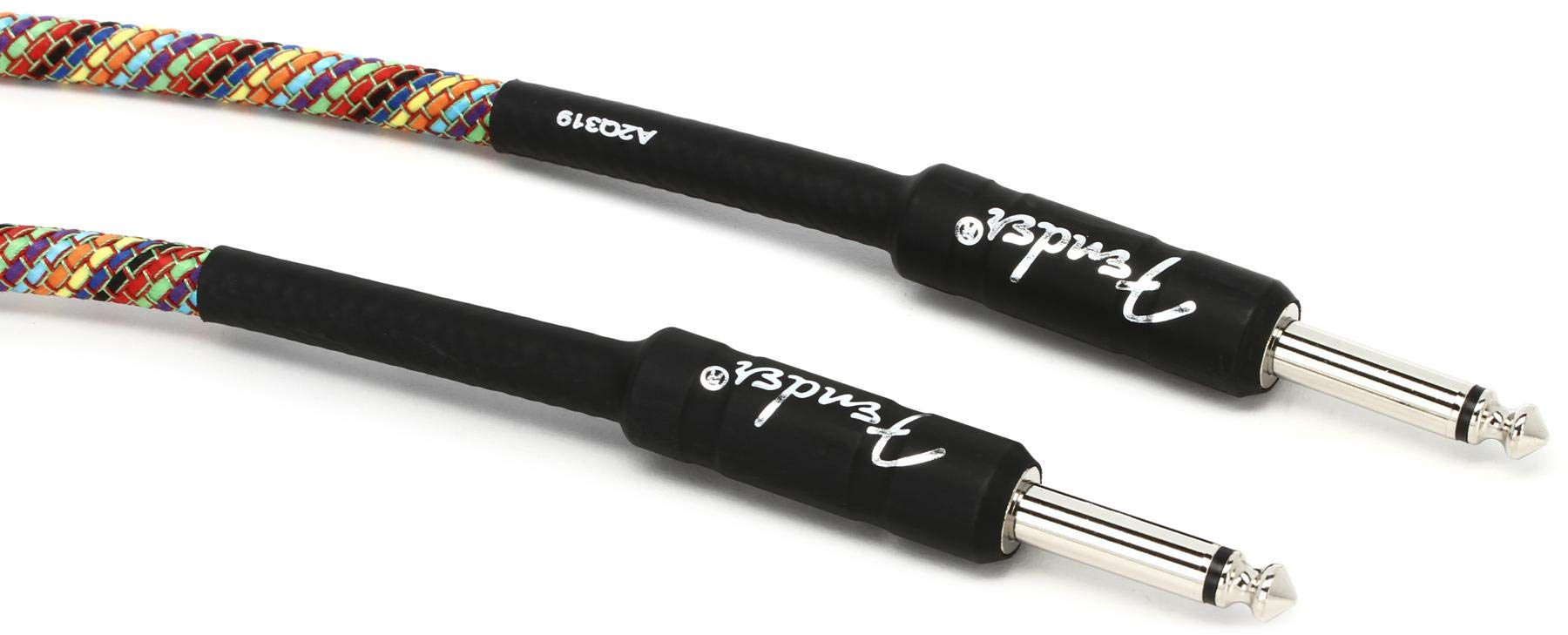 Fender - 10' Festival Instrument Cable - Pure Hemp - Rainbow