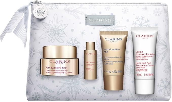 Clarins Nutri-Lumiere Collection: 4pcs+1bag
