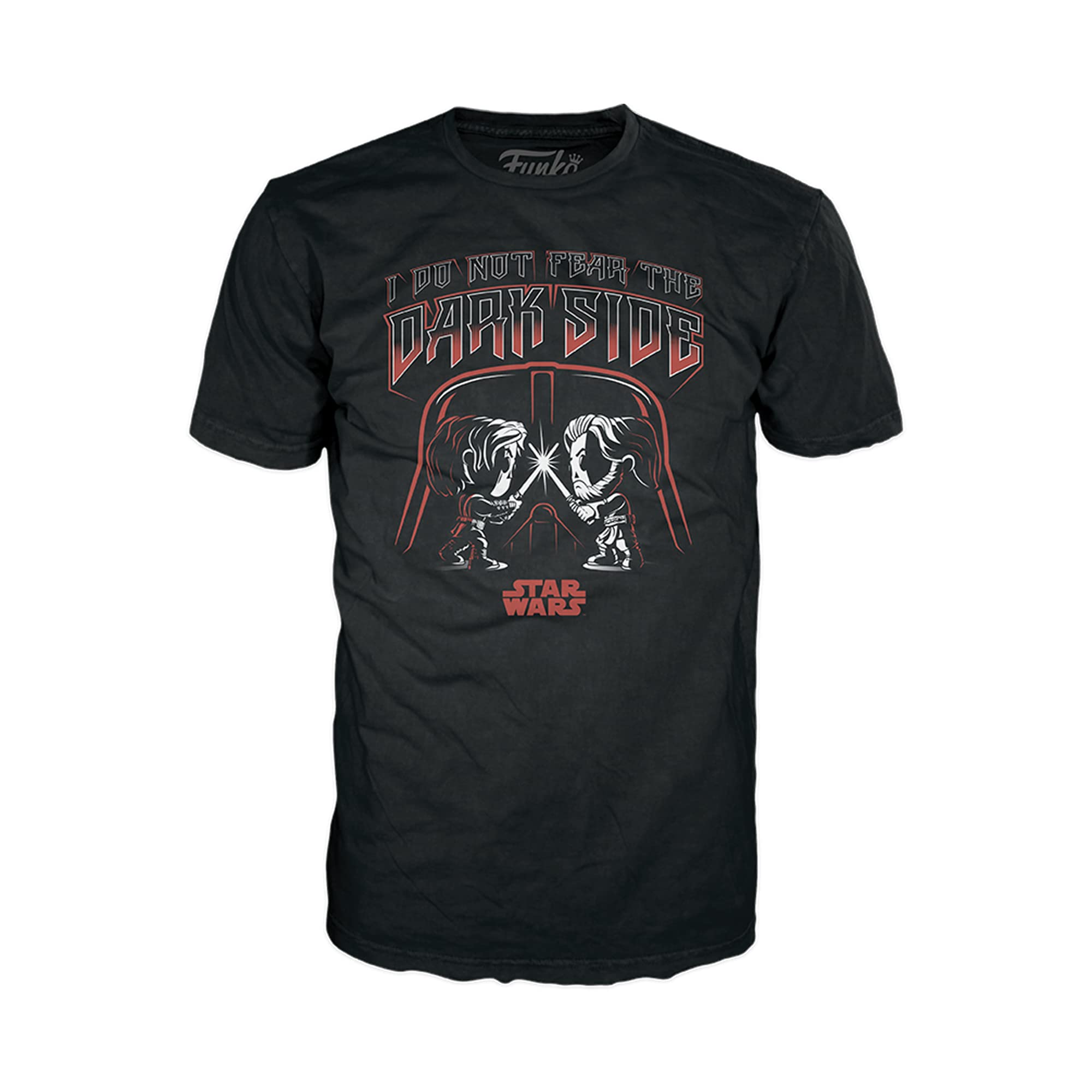 Boxed Tee: Star Wars Anakin VS Obi Wan Shirt | Adult | Unisex | Black/Red/White | XS | Funko Apparel