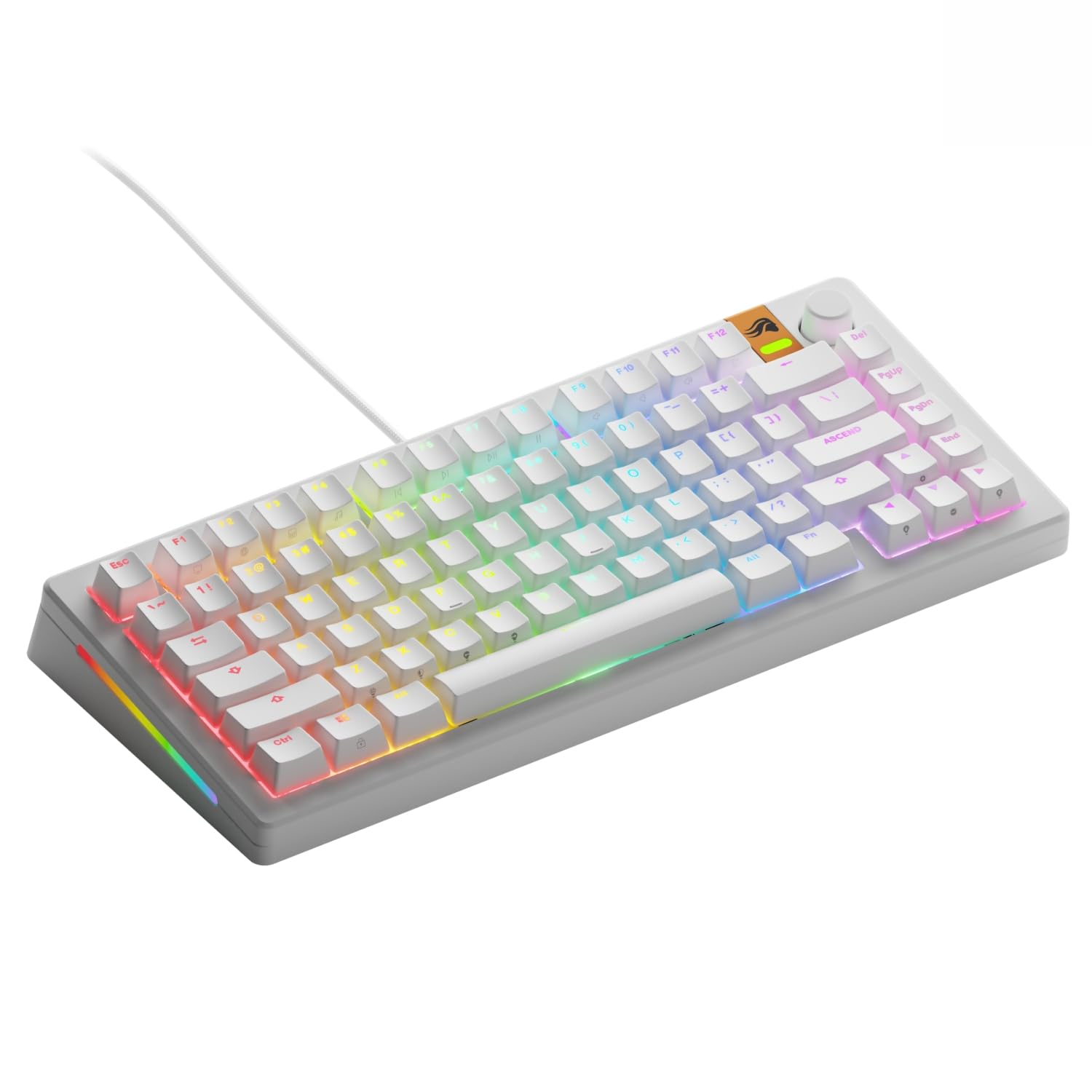 Glorious GMMK 3 He 75 Prebuilt Wired Keyboard White