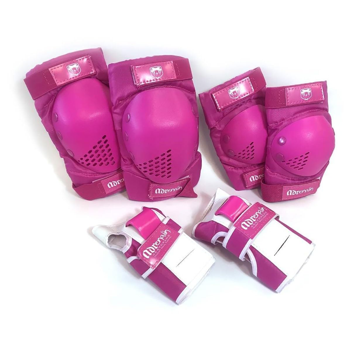 Adrenalin Skate Protection Youth L Pink 10-15Y 6pc