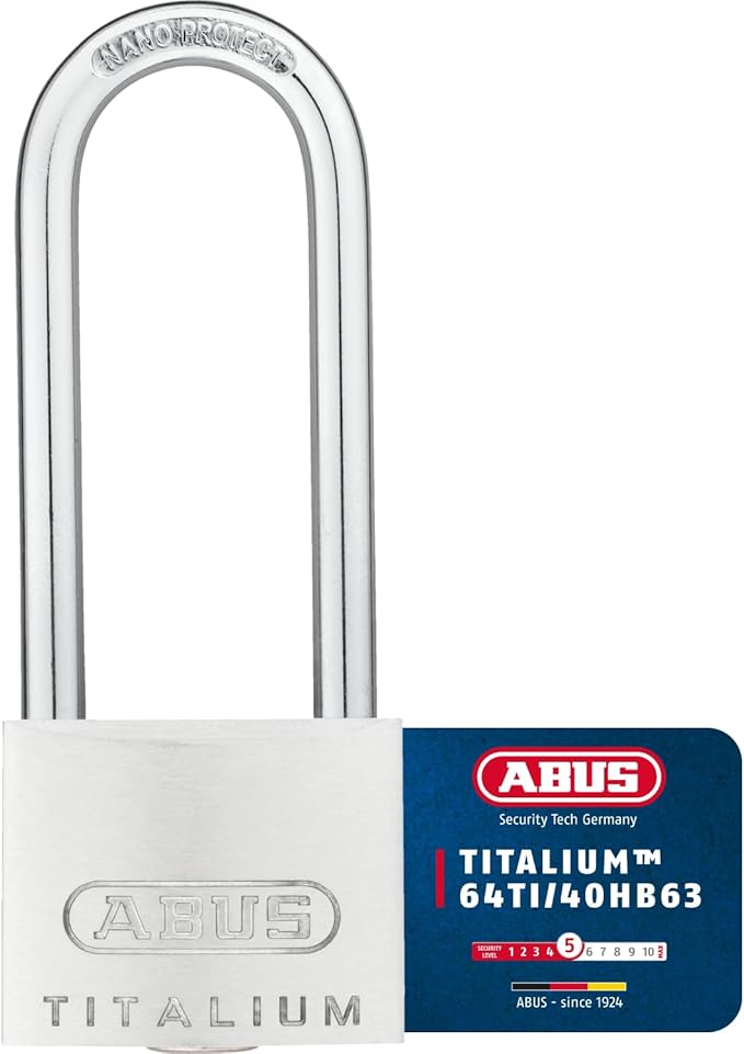 Abus 64TI/40HB63 40 x 63mm Titalium Padlock with Long Shackle