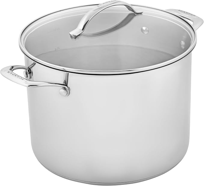 Scanpan STS Stainless Steel Stockpot 24cm / 7.2 Litre, All Cooktops incl. Induction, Oven Safe, Dishwasher Safe