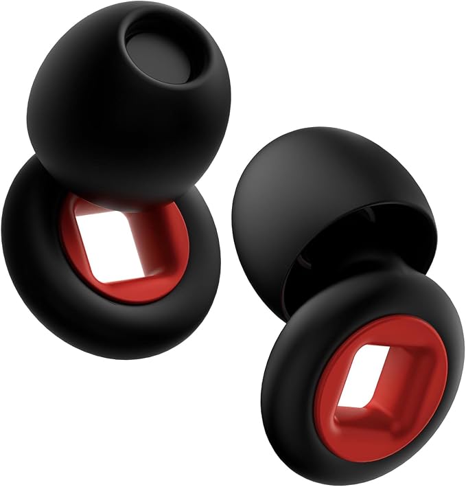 LOZIEMI Quiet Ear Plugs for Sleep, Noise Reduction – Super Soft, Reusable Hearing Protection in Flexible Silicone for Sleep, Concerts Noise