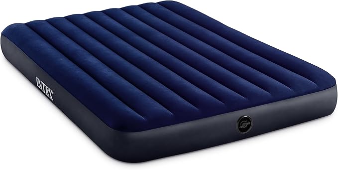 Intex 152cm x 2.03m Dura Beam Queen Downy Airbed Blue