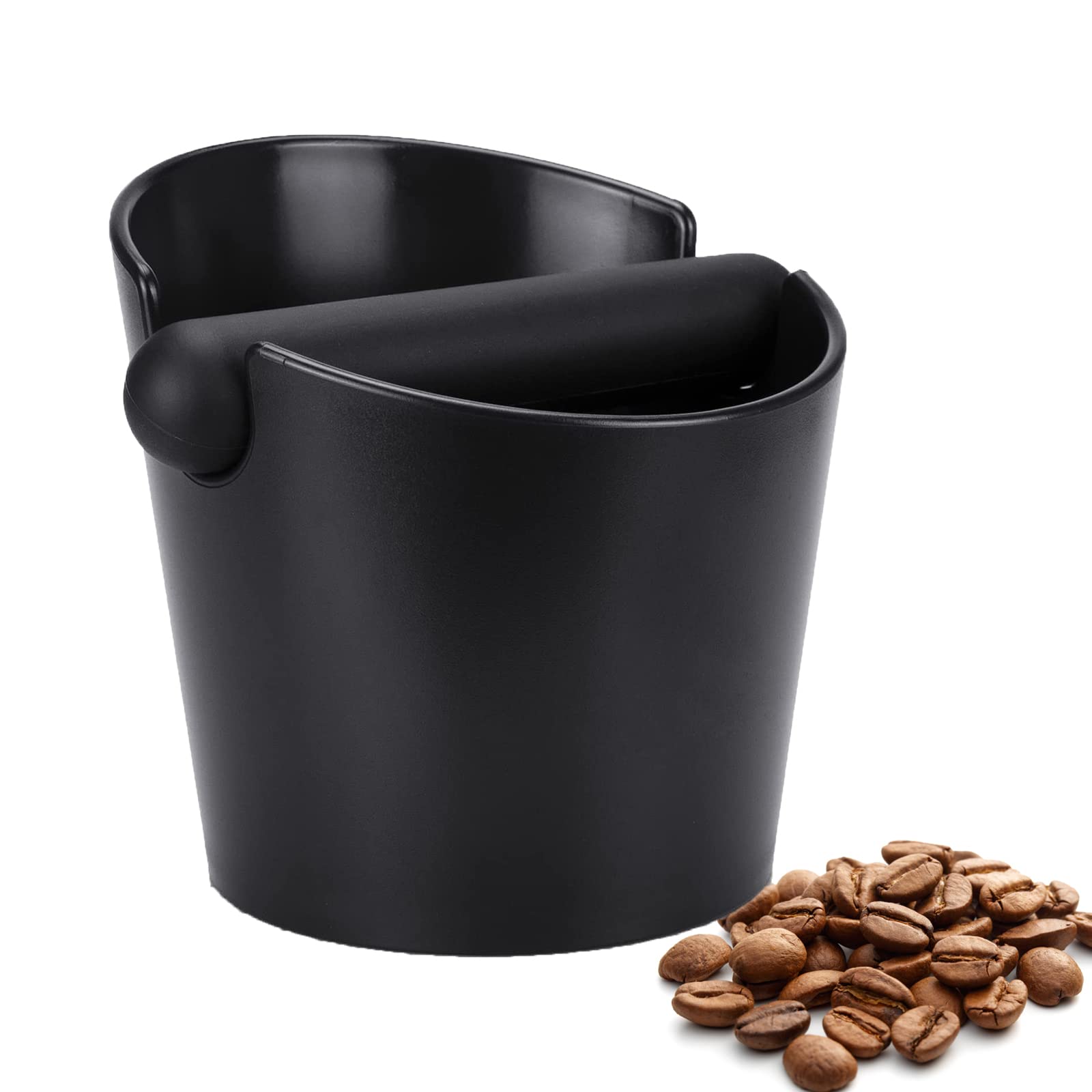 Ailelan Coffee Knock Box, Espresso Dump Bin, Coffee Bin, 4.8 Inch Espresso Knock Box Shock-absorbent Durable Barista Style with Removable Knock Bar