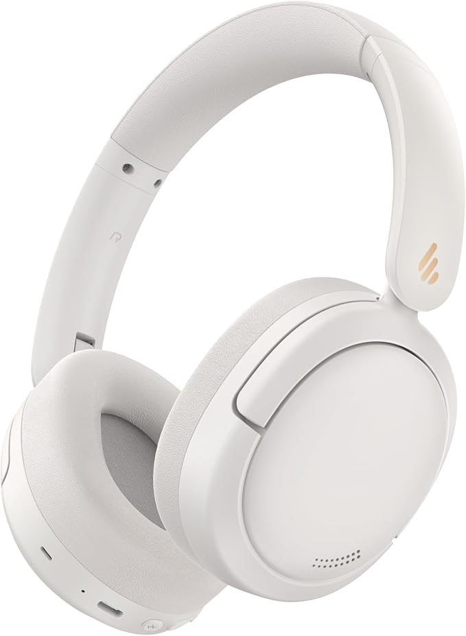 Edifier W800bt Pro Wireless Active Noise Cancelling Over-Ear Headphones - Ivory