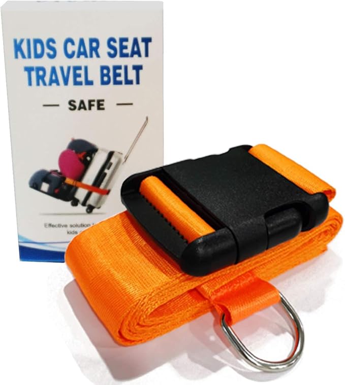 Car Seat Travel Belt To Suitcase,Car Seat Travel Strap To Convert Kid Car Seat And Carry-on Luggage To Airport Car Seat Stroller Carrier,Safe Travel