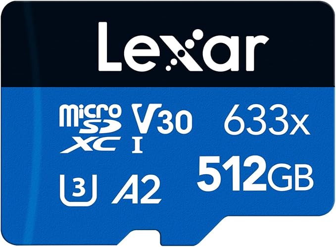 Lexar High Performance 512GB 633x microSDXC UHS-I Card
