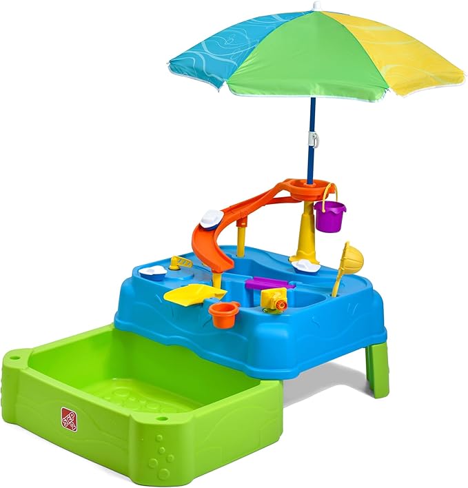 Step2 Waterpark Wonders Two-Tier Water Table | Kids Water table,blue