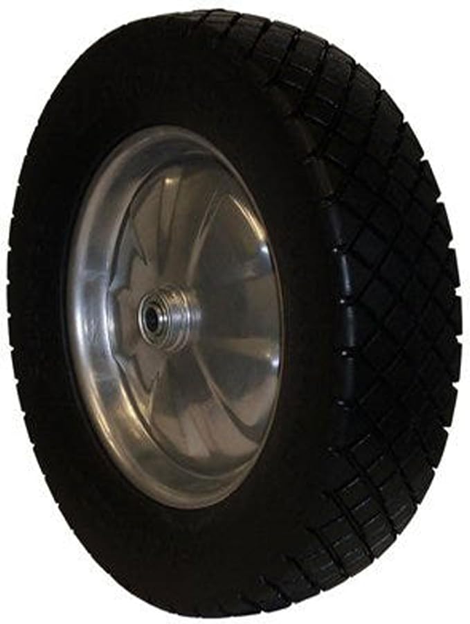 15.5 in. Flat-Free Contractor Wheelbarrow Wheel