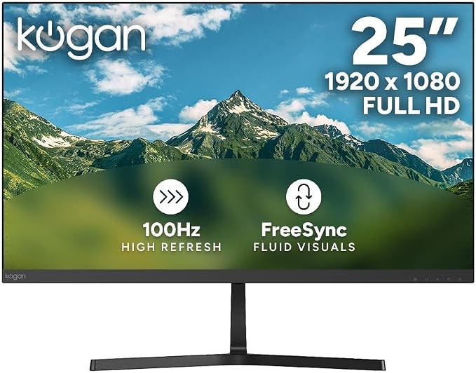 Kogan 25" Full HD 100Hz Frameless FreeSync Monitor (1920 x 1080)