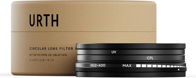 Urth 82mm UV, Circular Polarizing (CPL), ND2-400 Lens Filter Kit