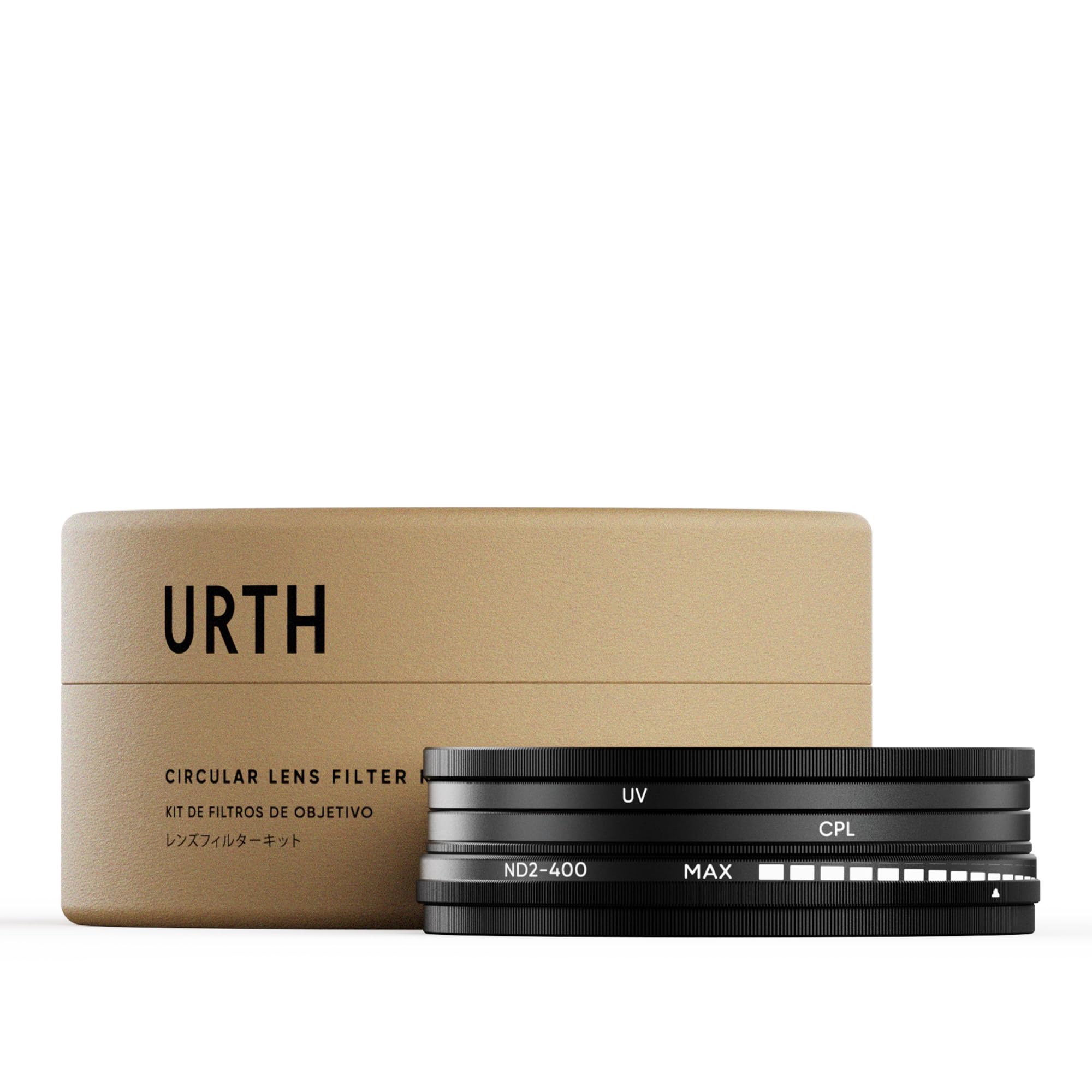 Urth 52mm UV, Circular Polarizing (CPL), ND2-400 Lens Filter Kit