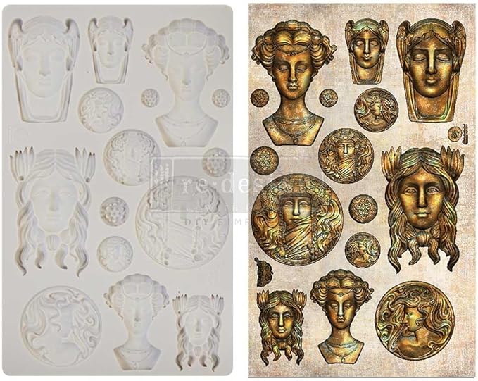 Finnabair Decor Moulds - Vintage Portraits