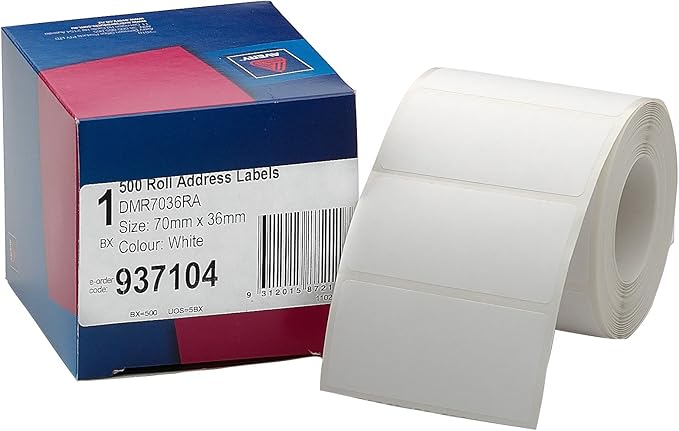Avery Address Labels 70x36mm Roll White