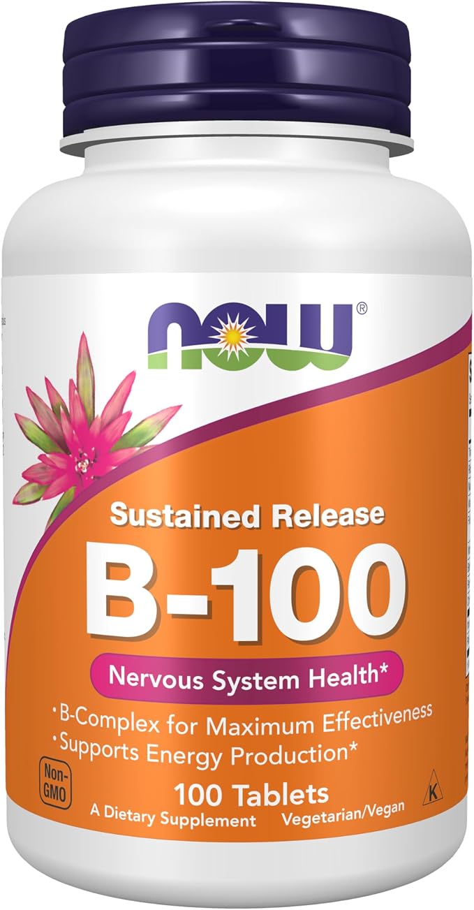 Now Foods B-100 Sustained Release 100 Tablets