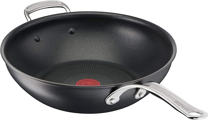 Jamie Oliver by Tefal Cooks Classic Induction Non Stick Hard Anodised Wok 30cm