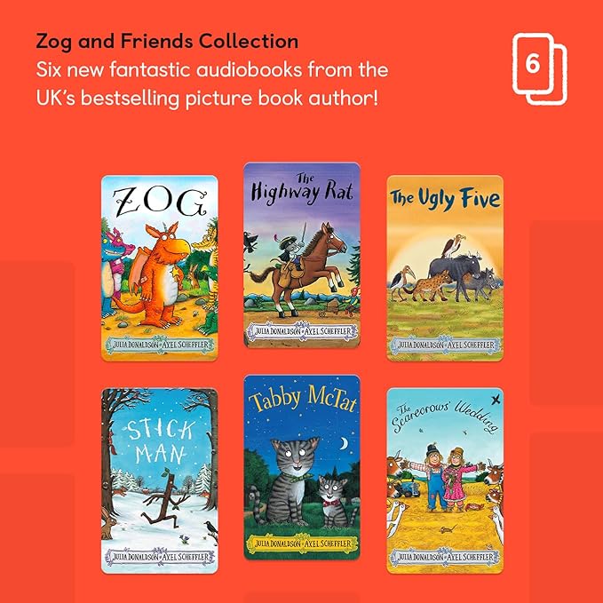 Yoto Zog and Friends Collection byJulia Donaldson Kids Audio Story Cards for Yoto Player Children's Speaker | Including Zog, Tabby McTat