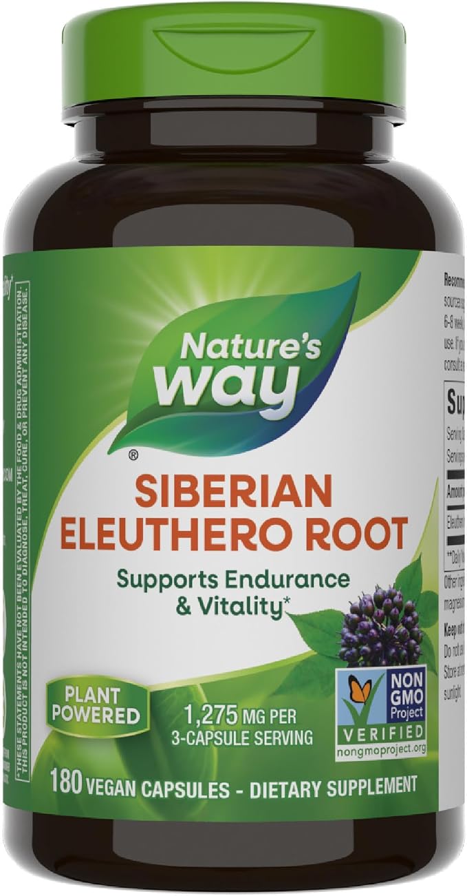 Nature's Way Eleuthero Siberian 180 Capsules