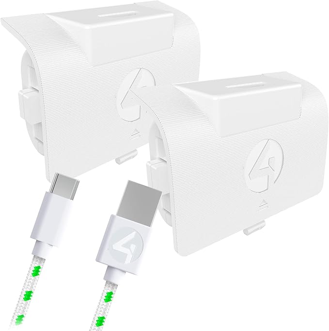4Gamers - Xbox Rechargeable Play & Charge Battery Twin Pack - White