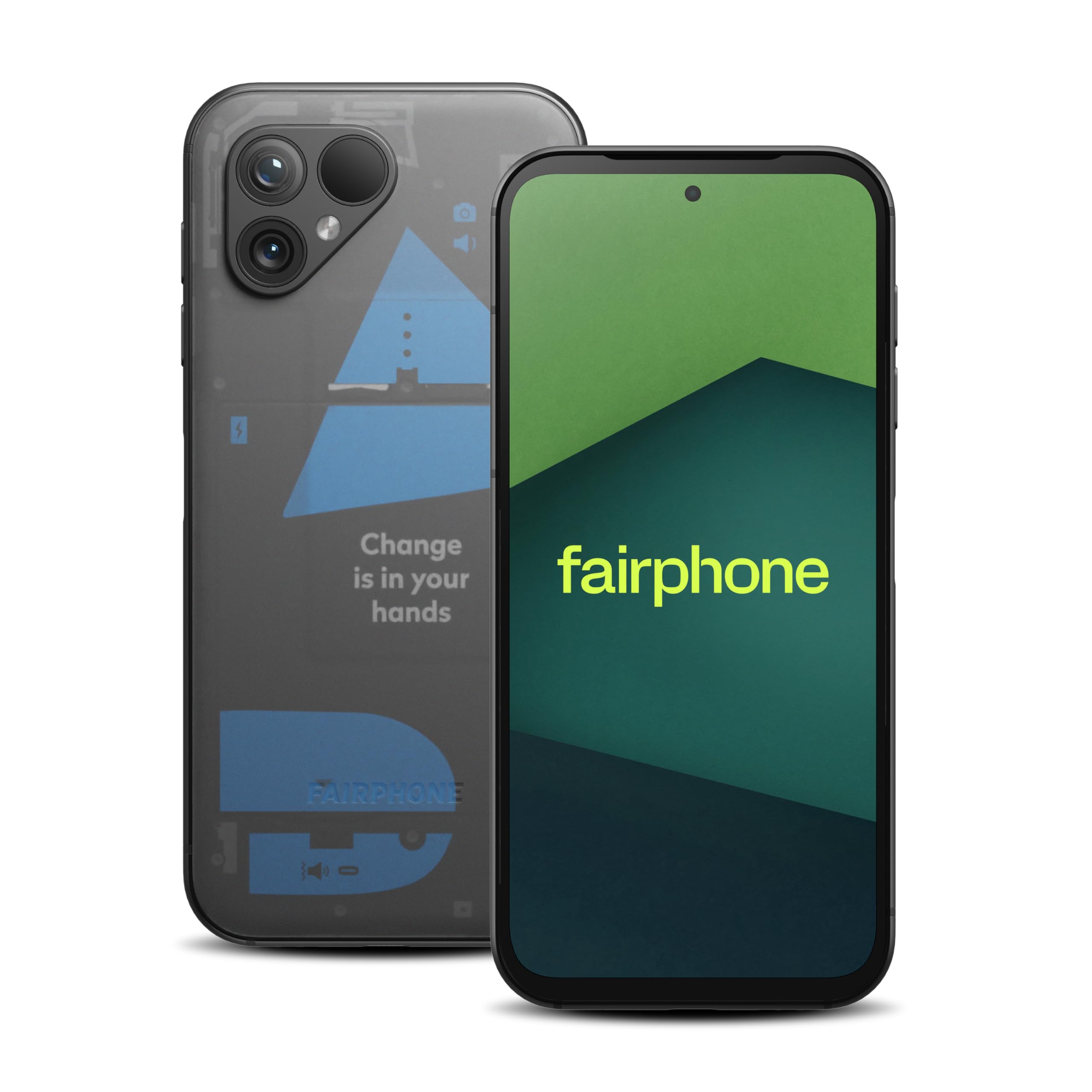 Fairphone 5 5G 256GB + 8GB RAM - Dual SIM (Nano-SIM + eSIM) Unlocked Android 13 Smartphone (Transparent Edition)
