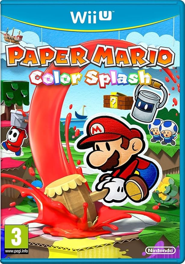 Nintendo Paper Mario Color Splash Wii U Game