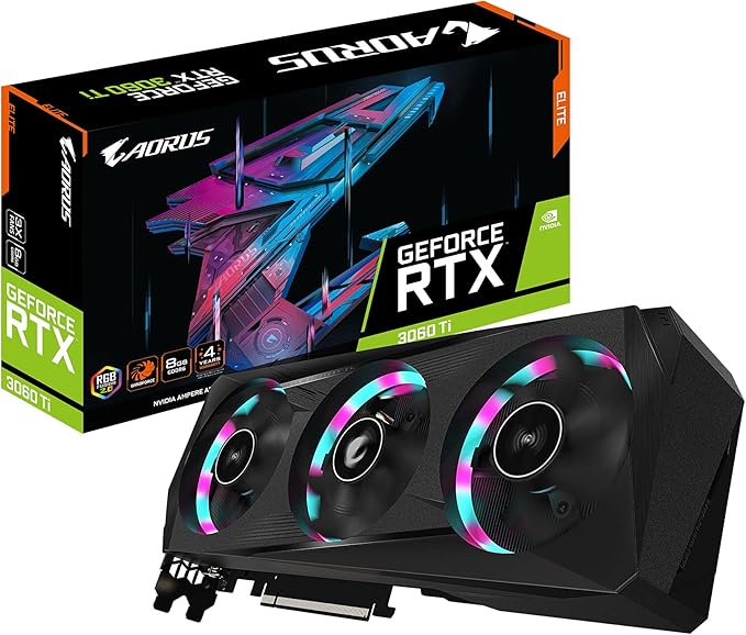 Gigabyte AORUS GeForce RTX 3060 Ti Elite LHR 8GB GDDR6