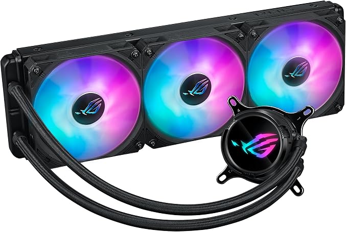 Asus ROG Strix LC III 360 ARGB All-in-one Liquid CPU Cooler Aura Sync 3x ROG Strix AF-12S ARGB Fan Intel: LGA 1700 1200 115x