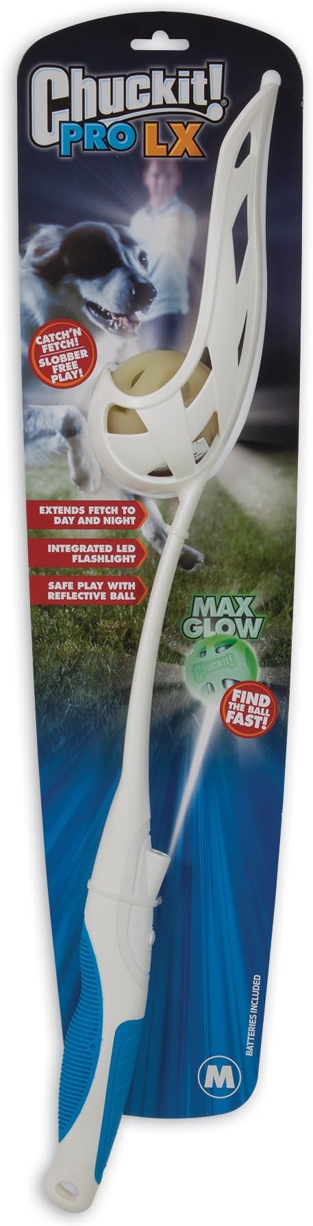 Chuckit Pro LX Fetch Ball Glow Launcher