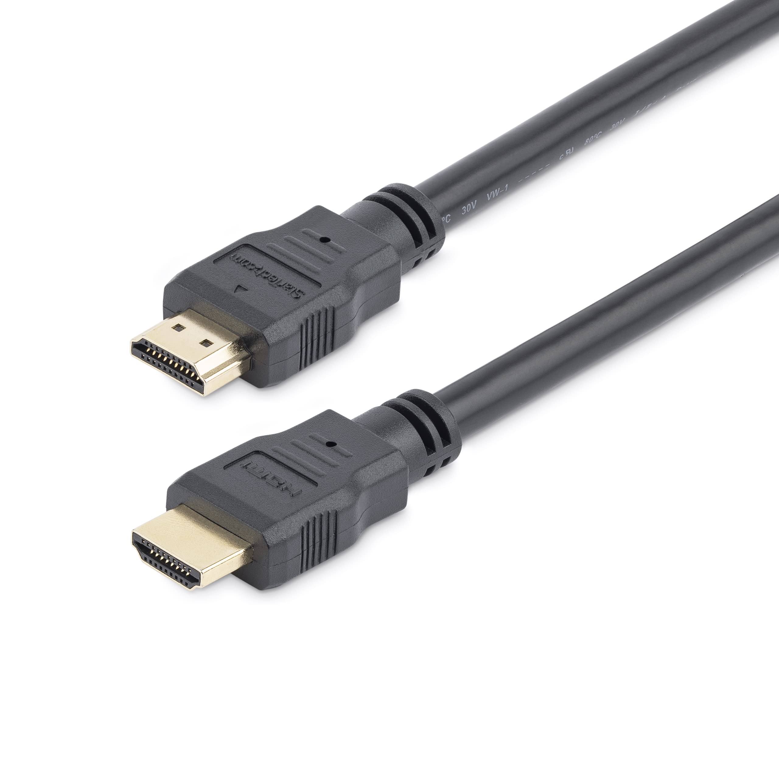 StarTech 15m High Speed HDMI Cable M/M - 4K @ 30Hz - No Signal Booster Required - HDMI to HDMI - Audio/Video - Gold-Plated (HDMM15M)
