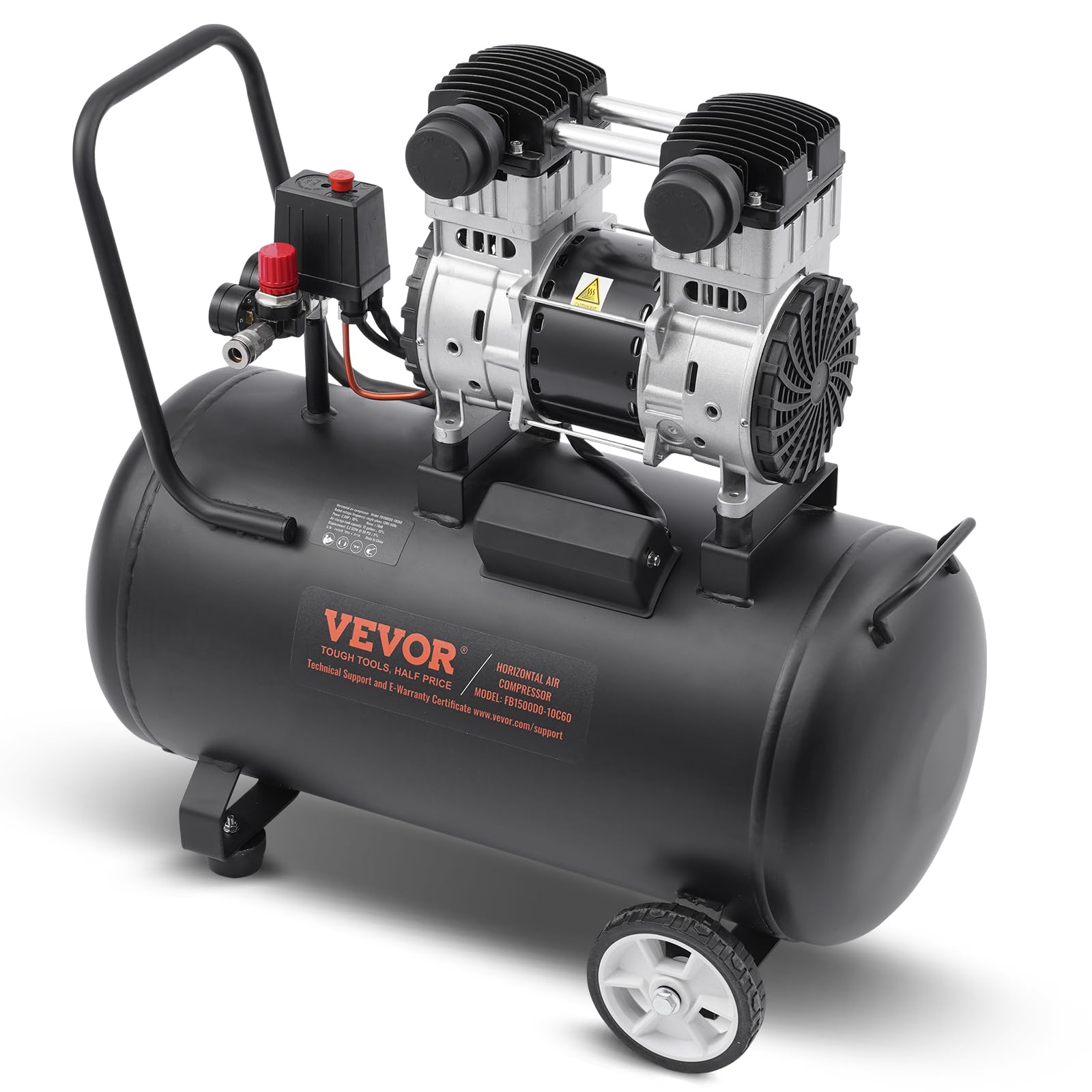 VEVOR Air Compressor Compact Portable Oil Compressor 60L 90 PSI