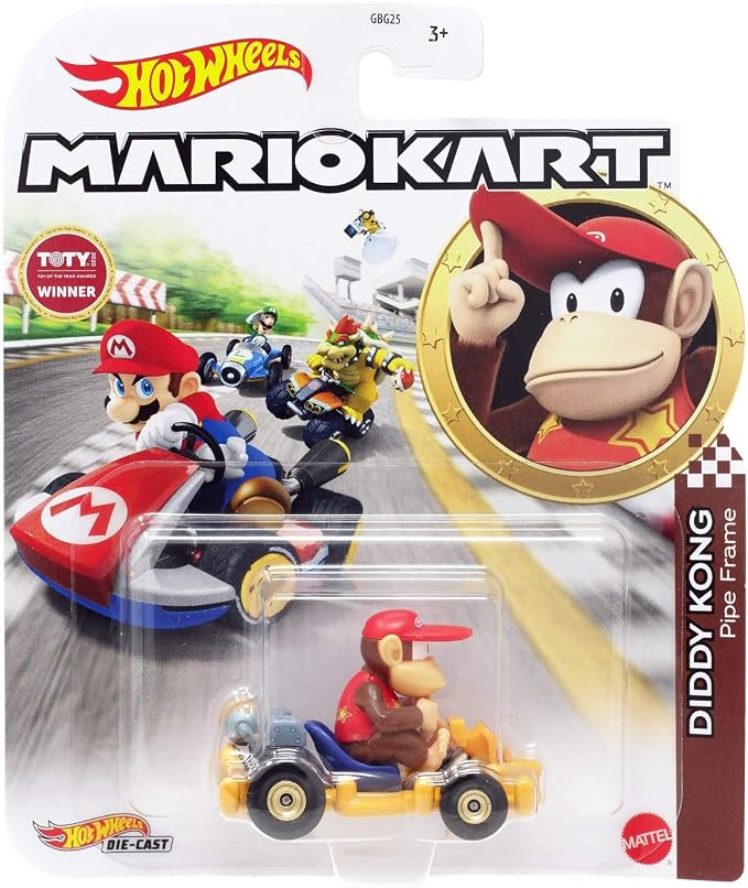 Hot Wheels Mario Kart - Diddy Kong (pipe Frame)