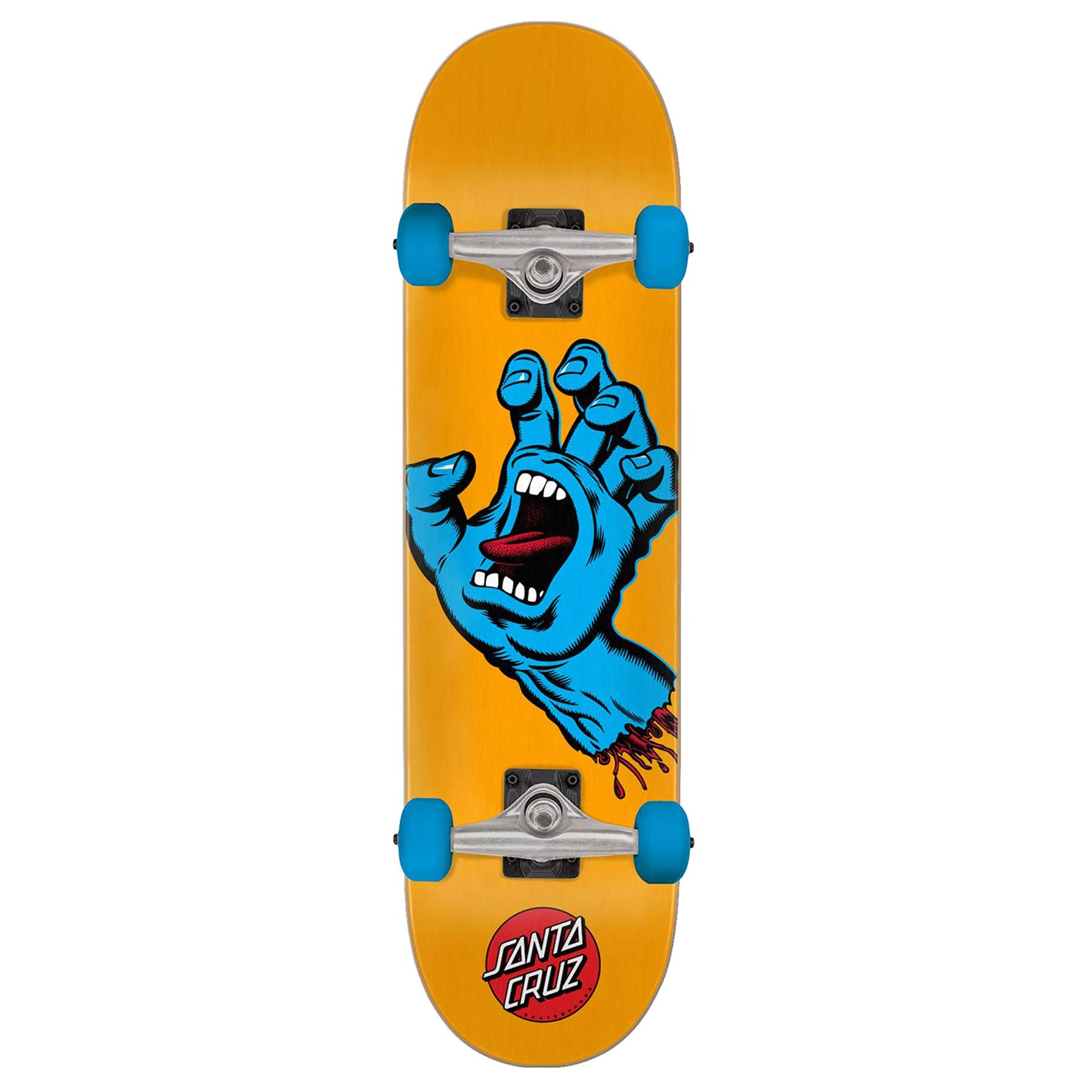 Santa Cruz Complete Skateboard Screaming Hand 8.25" x 31.5" Tan