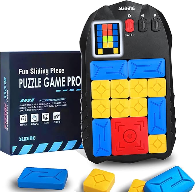 Super Slide Games, Puzzle Games - with 500+ Levels, Electronic Brain Games - Travel Fidget Toys, Stem Learning Games, Brain Teaser Puzzles Fun For