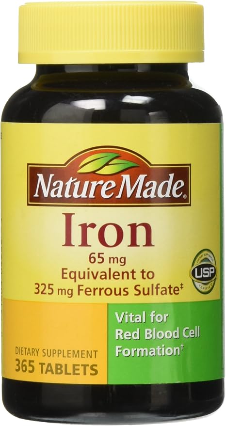 Nature Made - Iron 65 MG - 180 Tablets
