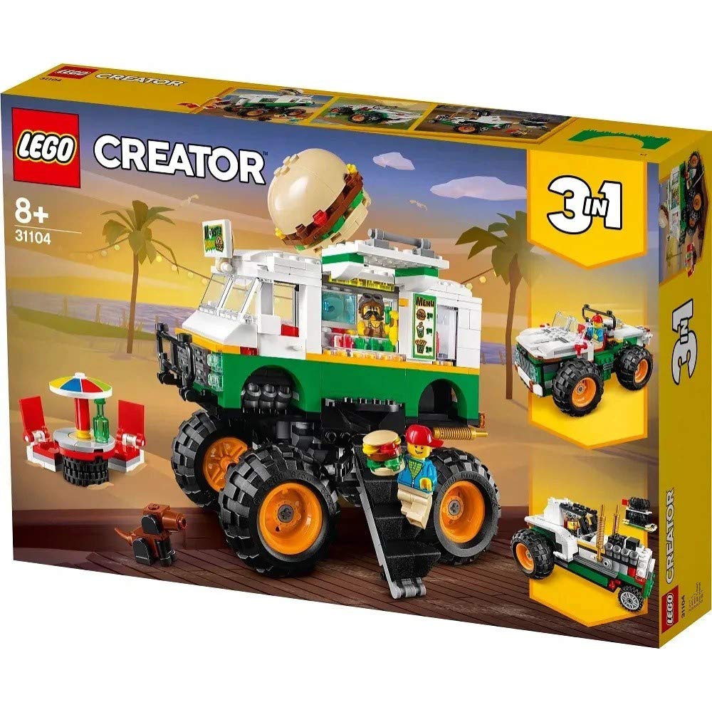 LEGO Creator 3in1 Monster Burger Truck 31104 Building Kit, Cool